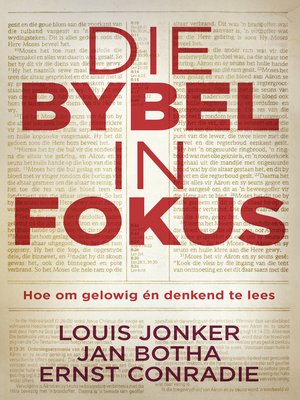 cover image of Die Bybel in fokus